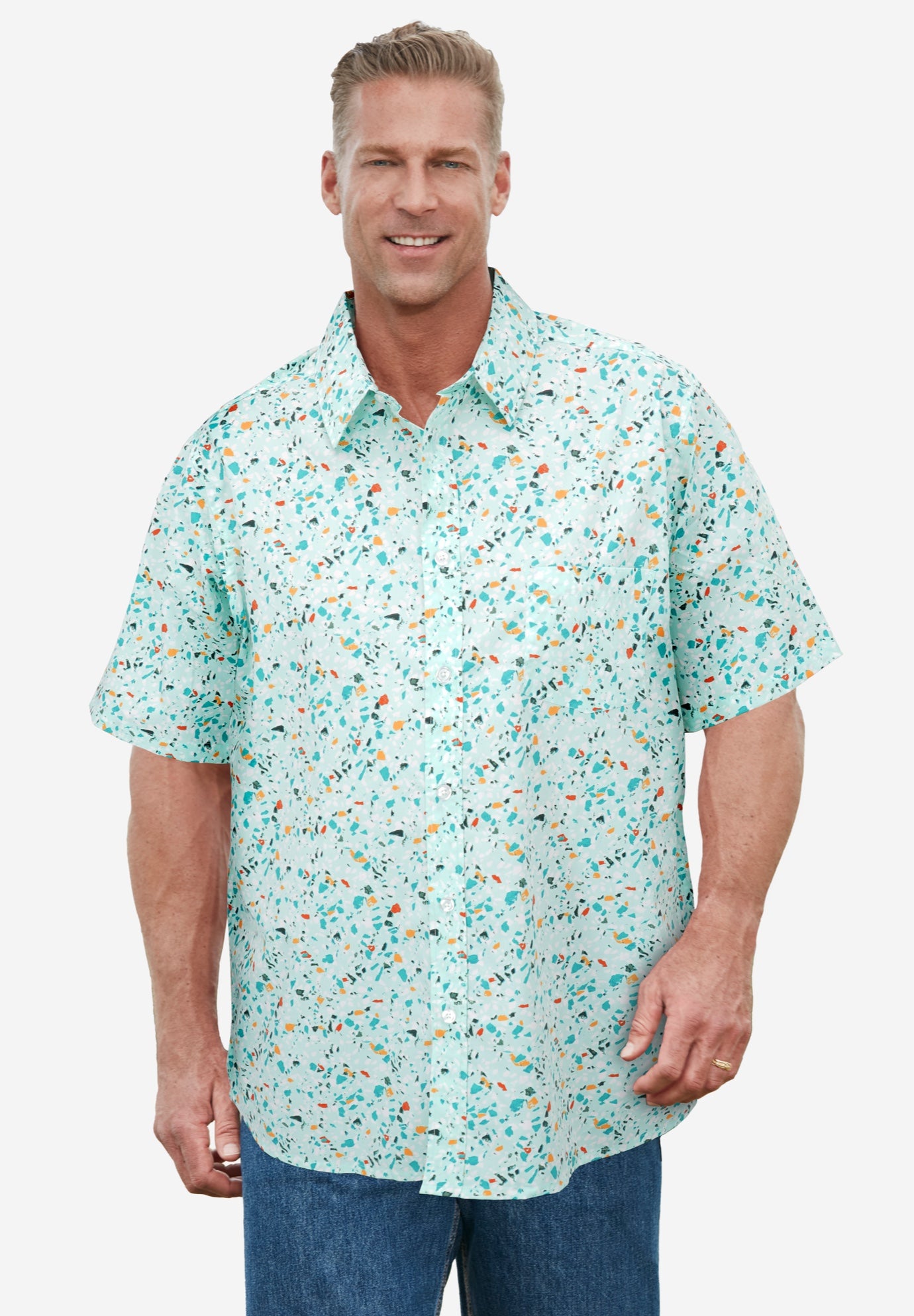 The No-Tuck Casual Short Sleeve Shirt image number 3