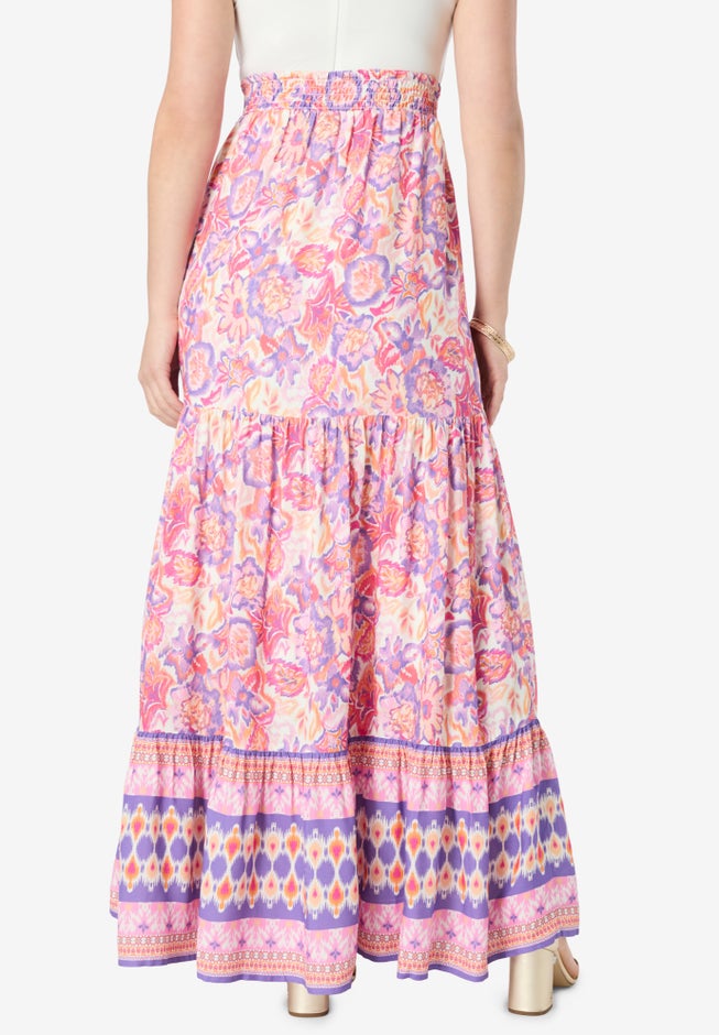 Tiered Maxi Skirt image number 1