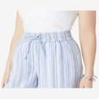 Plus Size Linen Wide-Leg Pant image number null