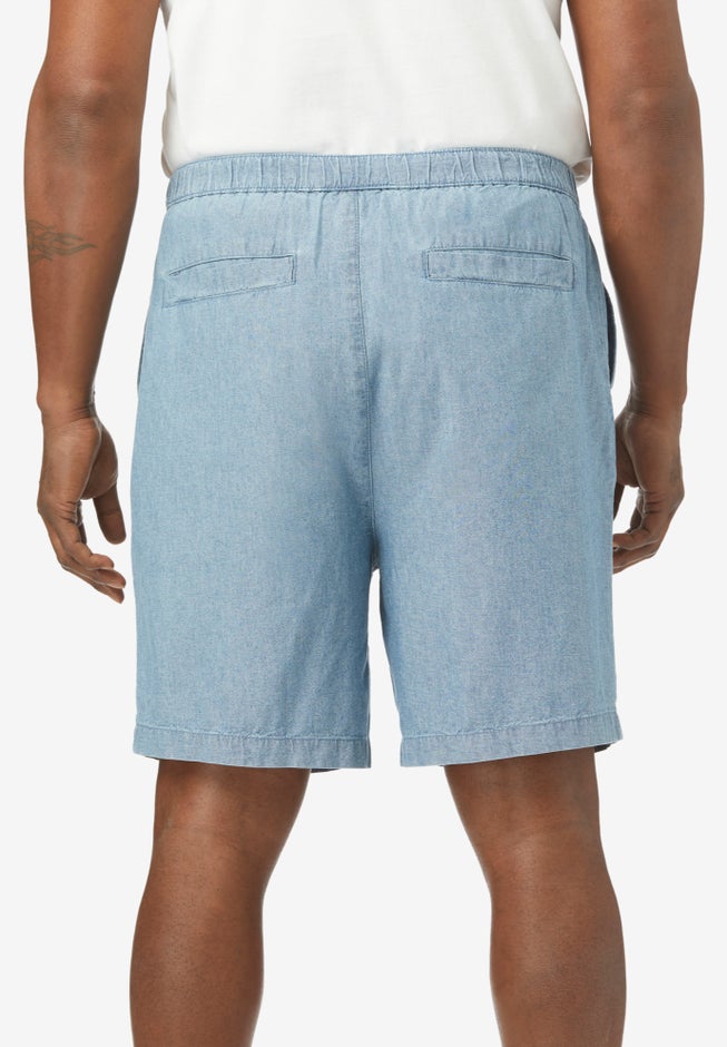 Pull-on Knockarounds® chambray shorts image number 1
