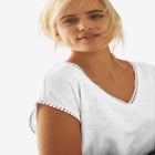 Crochet Trim Tee image number null