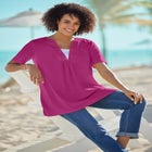 Crochet Layered-Look Tee image number null