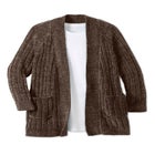 Open Front Chenille Cardigan image number null