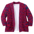 Open Front Chenille Cardigan image number null