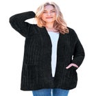Open Front Chenille Cardigan Sweater image number 0