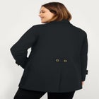 Button Front Denim A-line Jacket image number null