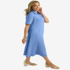 Notch Neck Midi Dress image number null