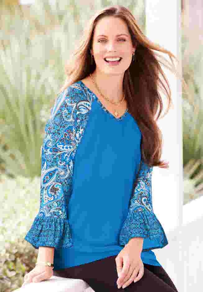 Flounce Sleeve Top image number 0