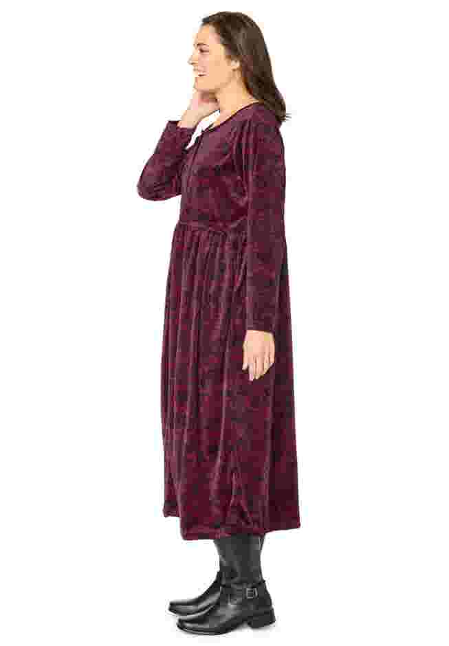 21-Button Velour Dress image number 2