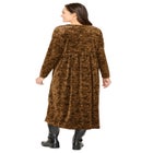 21-Button Velour Dress image number null