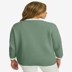 Tipped Boxy Cardigan image number null