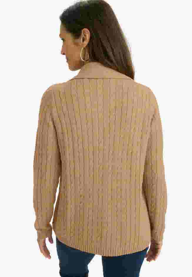 Pullover Cable Polo image number 1