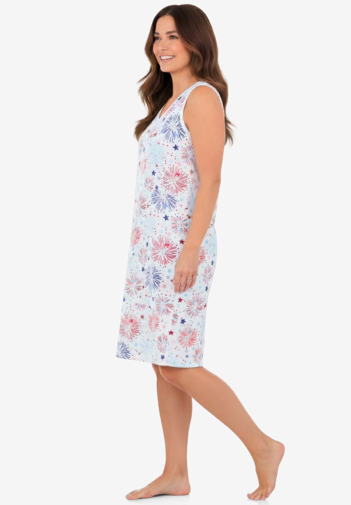 Short Sleeveless Sleepshirt image number 2