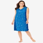 Short Sleeveless Sleepshirt image number null