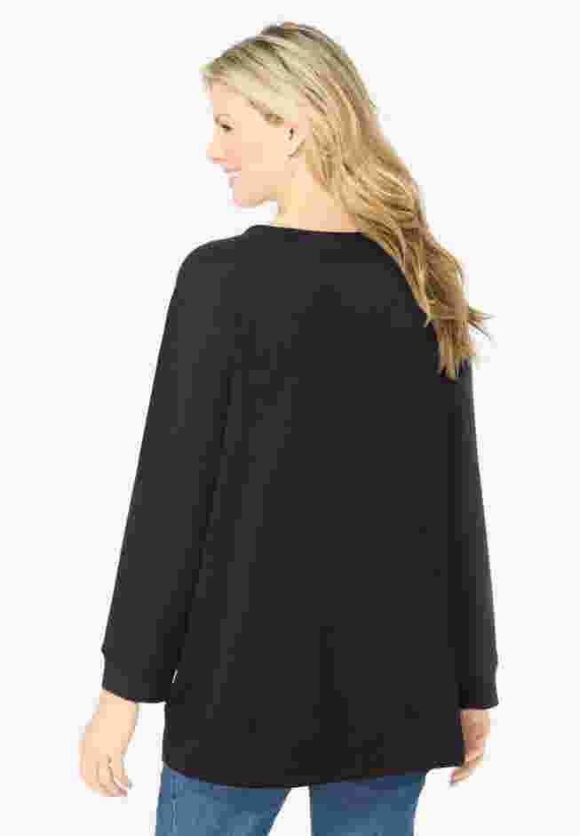 Crochet Trim Sweatshirt image number 1