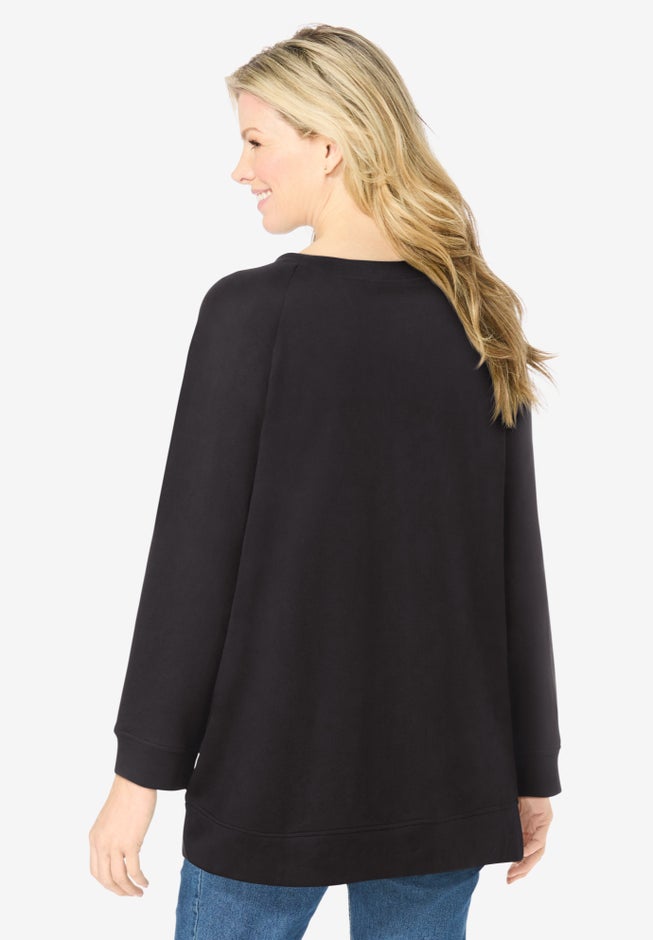 Crochet Trim Sweatshirt image number 1