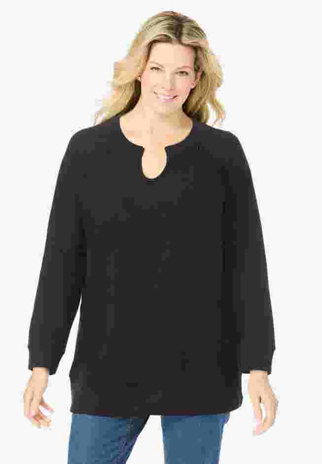 Crochet Trim Sweatshirt image number 0