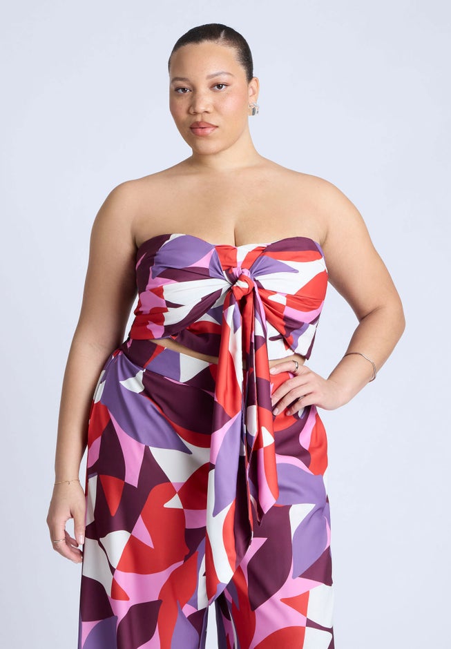 Tie Front Scarf Top image number 1