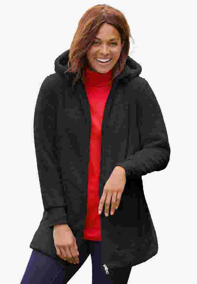 Fluffy Fleece Hoodie Jacket image number 0