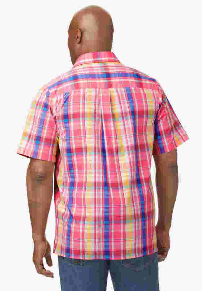 Short-Sleeve Plaid Shirt image number 1