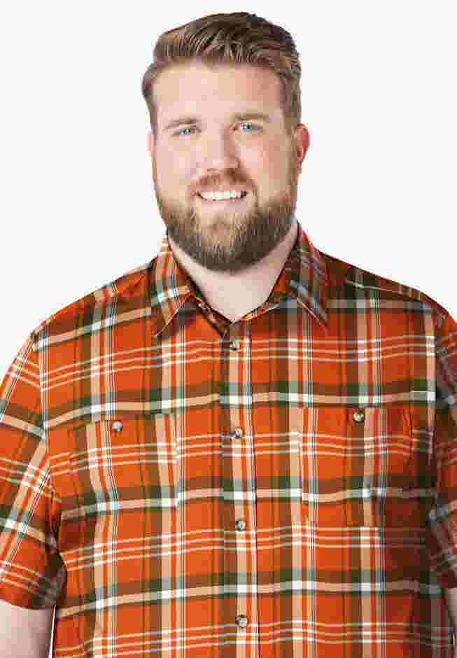 Short-Sleeve Plaid Shirt image number 2