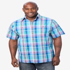 Plaid Wrinkle-Resistant Short Sleeve Button Down image number 3