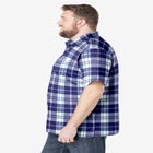 Plaid Wrinkle-Resistant Short Sleeve Button Down image number null
