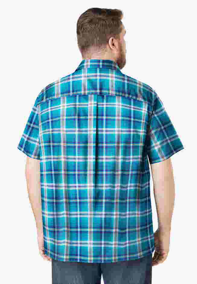 Short-Sleeve Plaid Shirt image number 1