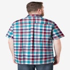 Plaid Wrinkle-Resistant Short Sleeve Button Down image number null