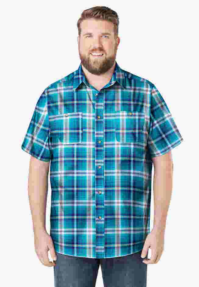 Short-Sleeve Plaid Shirt image number 0