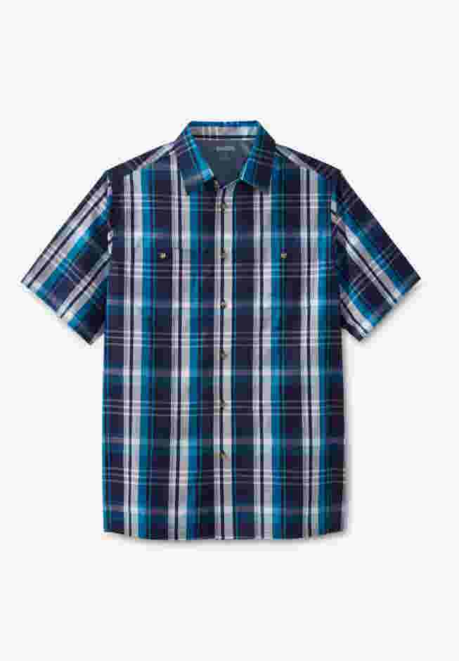 Short-Sleeve Plaid Shirt image number 0