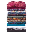 Rayon 7-Day Pintucked Tunic Blouse image number null