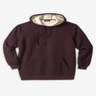 Sherpa-Lined Thermal Waffle Pullover Hoodie image number null