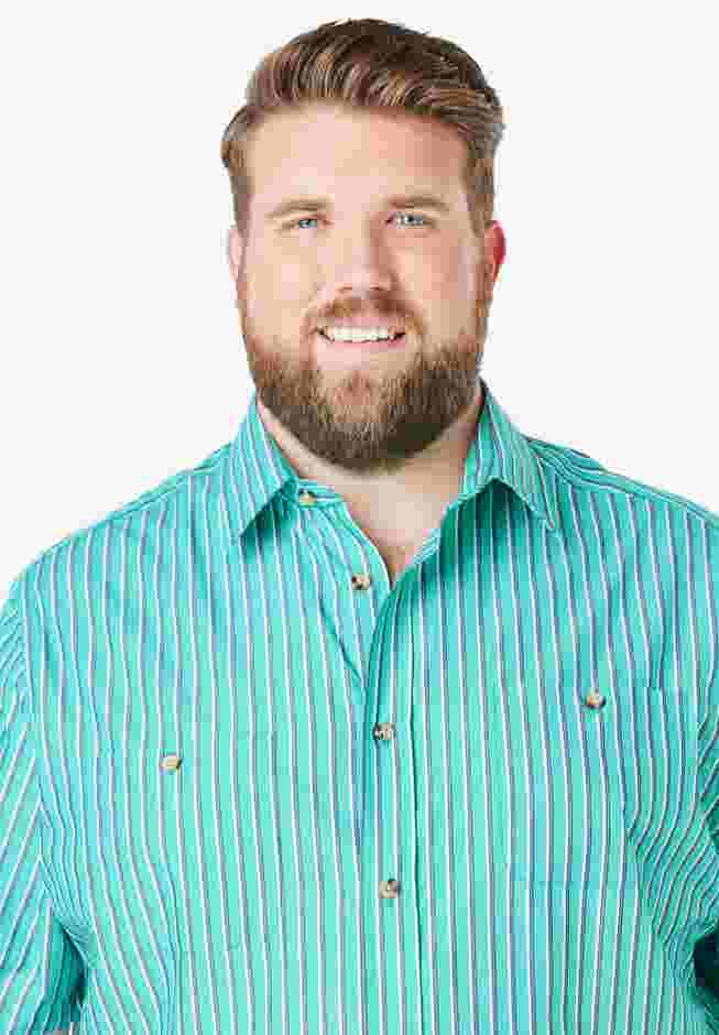 Striped Short-Sleeve Sport Shirt image number 3