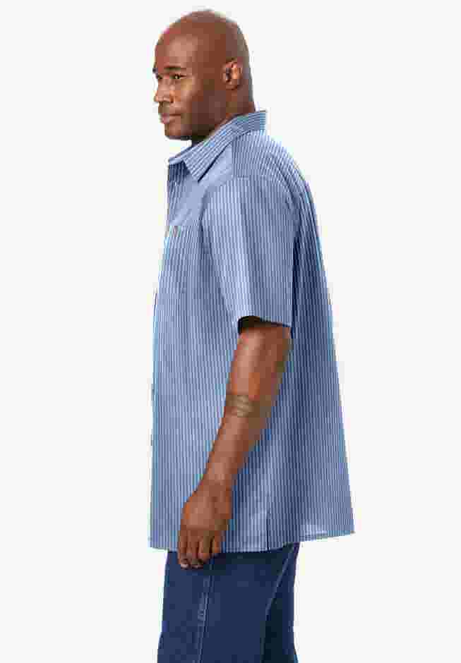 Striped Short-Sleeve Sport Shirt image number 2