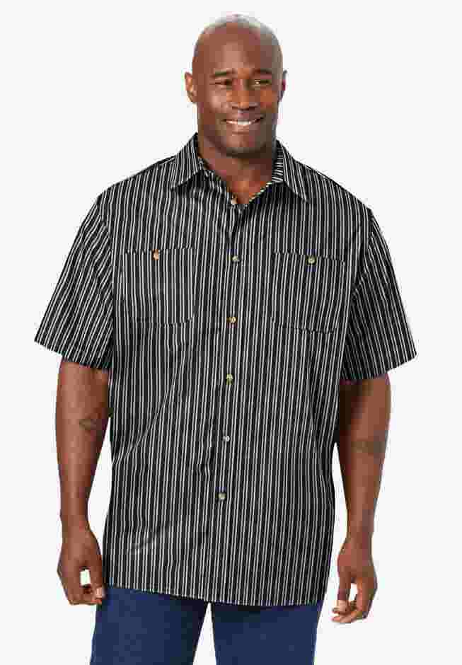 Striped Short-Sleeve Sport Shirt image number 0