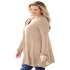 Lightweight Open Front Cardigan Sweater image number null
