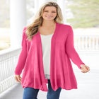 Lightweight Open Front Cardigan Sweater image number null