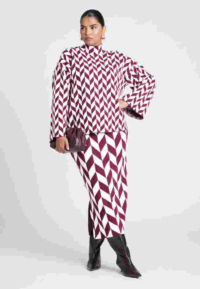 Intarsia Sweater Skirt image number 0