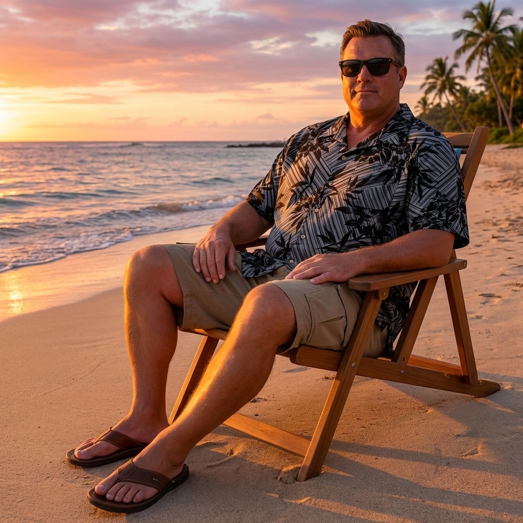 Printed Camp Shirt image number 3