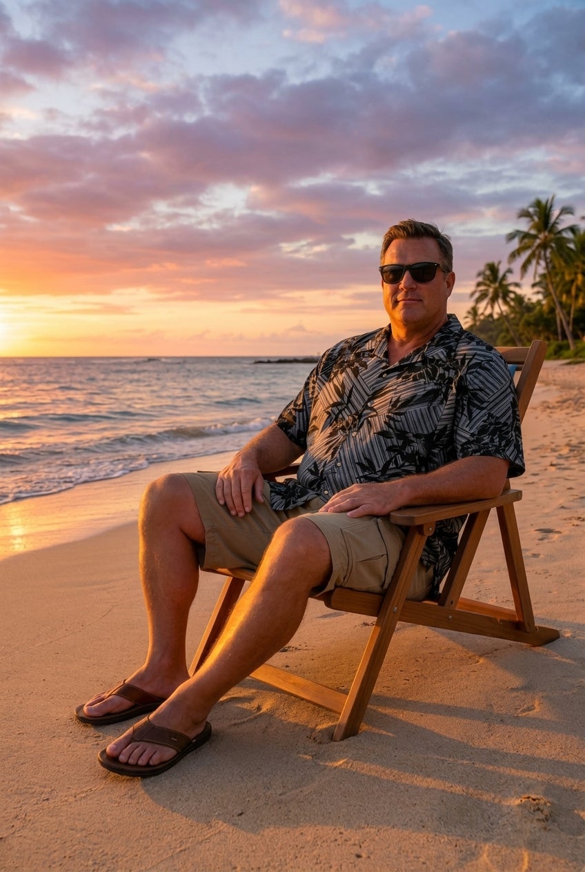 Printed Camp Shirt image number 4