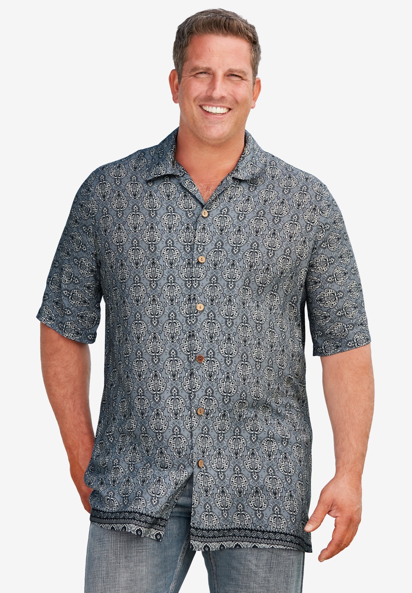 Printed Camp Shirt image number 0