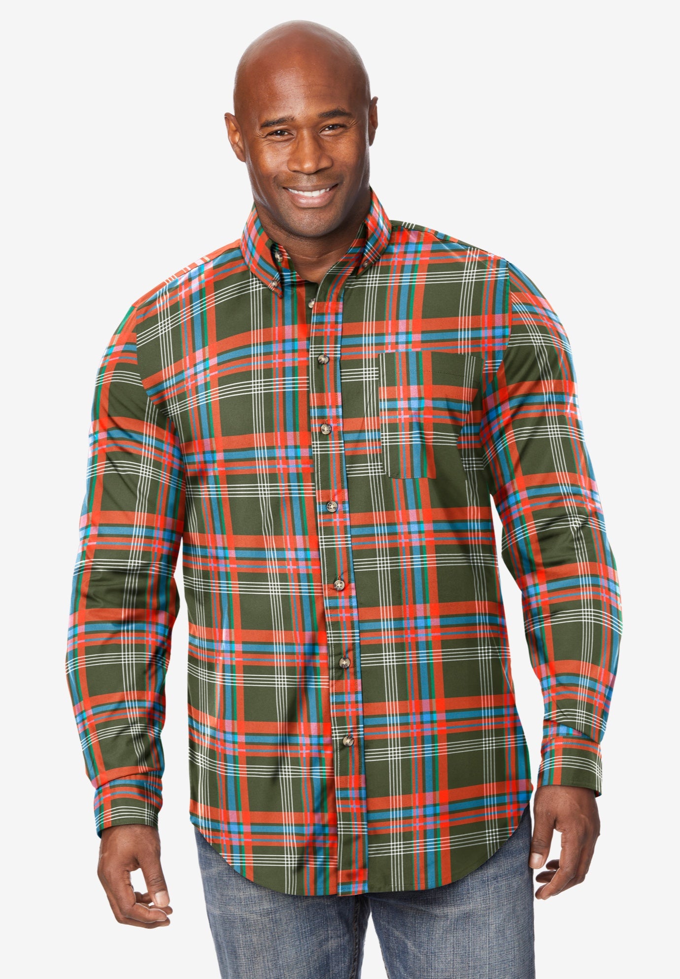 Long Sleeve Wrinkle Free Sport Shirt image number 0