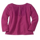 Waffle Thermal Lace Bib Henley Tee image number 1