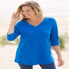 Three-Quarter Sleeve Thermal Sweatshirt image number null