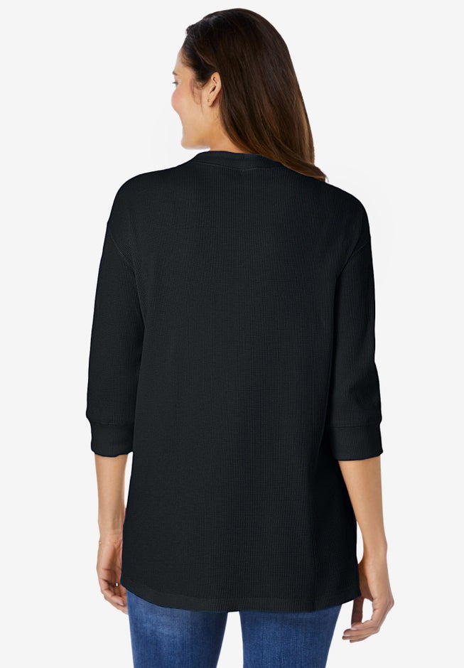 Three-Quarter Sleeve Thermal Sweatshirt image number 1