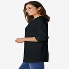 Three-Quarter Sleeve Thermal Sweatshirt image number null