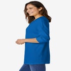 Three-Quarter Sleeve Thermal Sweatshirt image number null