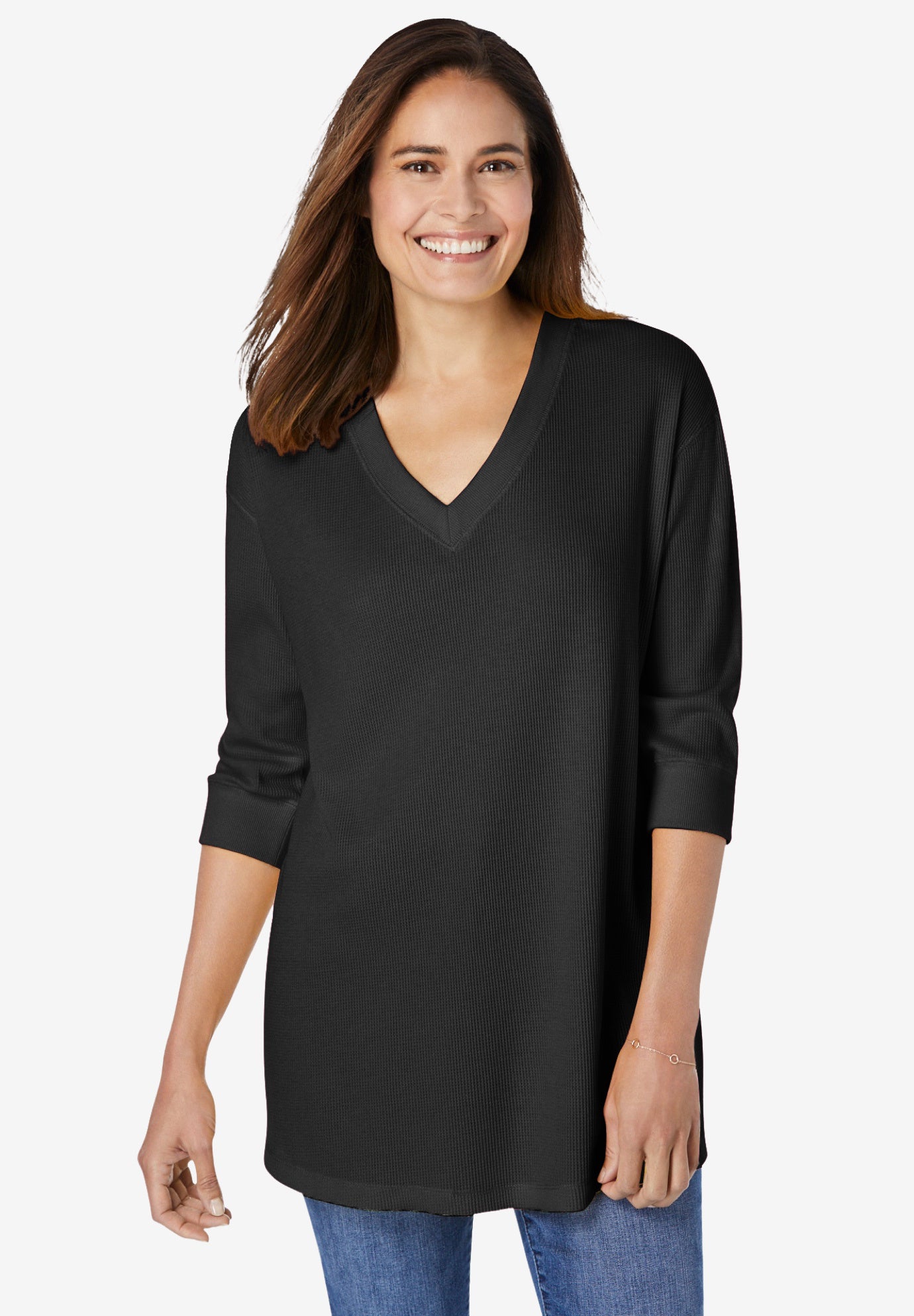 Three-Quarter Sleeve Thermal Sweatshirt image number 0