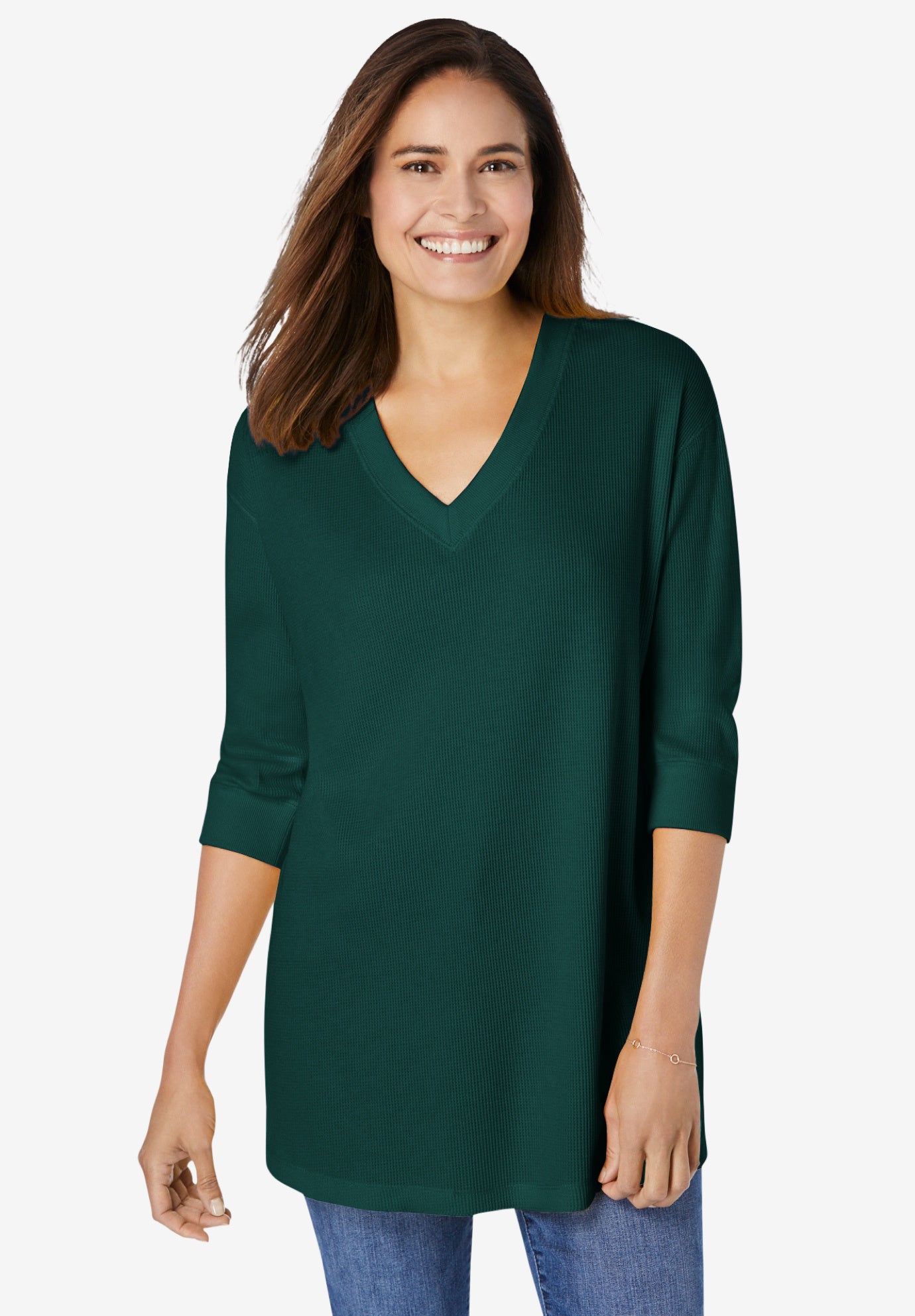 Three-Quarter Sleeve Thermal Sweatshirt image number 1